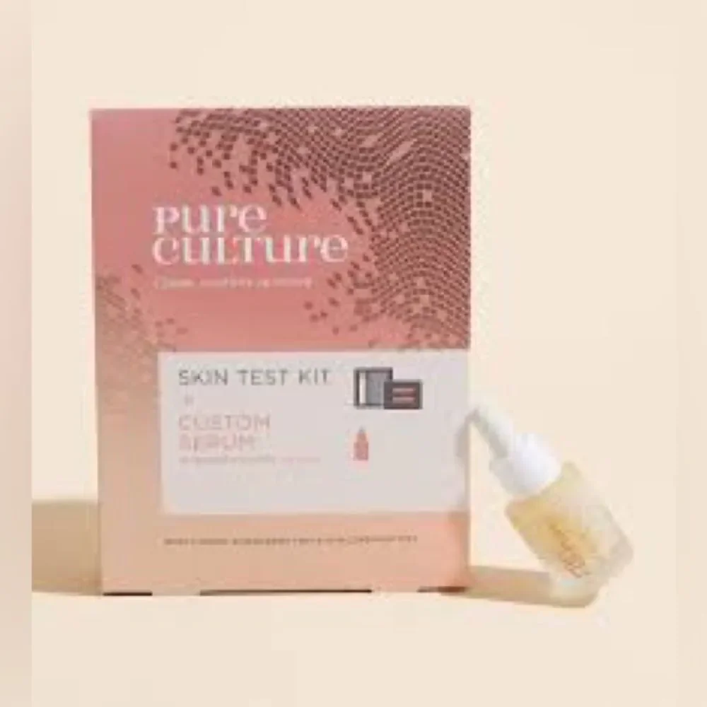 Brand New Pure Culture Beauty At Home Skin Test + Custom Serum